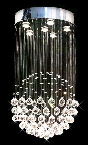 Modern Contemporary *Rain Drop* Chandelier Lighting With Crystal Balls